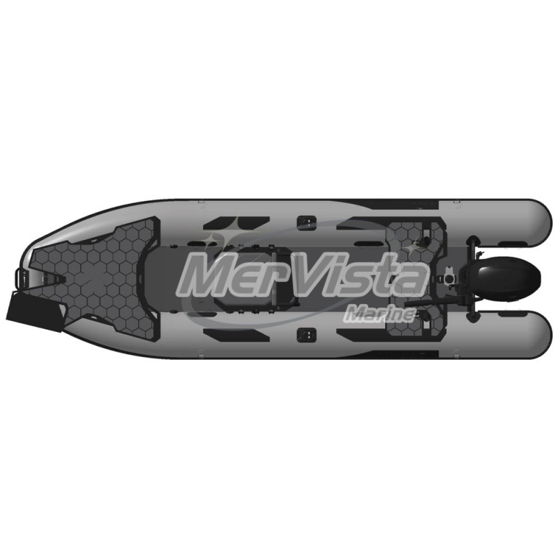 Fishing Boat Paddle - 4m Professionelles Aufblasbares Angelboot mit Luftboden,